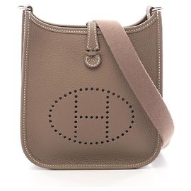 Hermès Hermes Evelyne TPM Shoulder Bag Brown Taupe