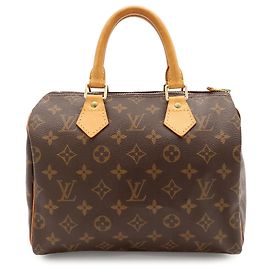Louis Vuitton Monogram Speedy 25 Handtasche Braun