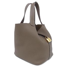 Hermès Hermes Picotin Lock MM Handtasche Taupe
