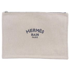 Hermès Borsa Hermes New Yachting GM 103134M e pochette Blu