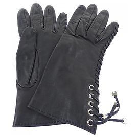Hermès Luvas quentes Hermes Black Preto
