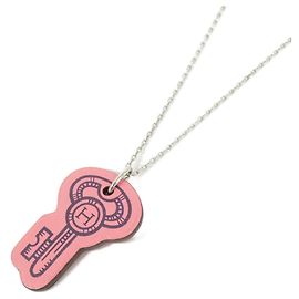Hermès Collar Hermes H Curiosité Clé PM Rosa