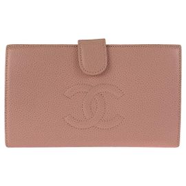 Portafoglio lungo Chanel Coco Mark Rosa