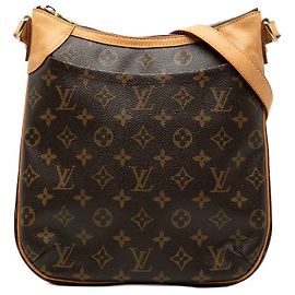 Bolso de hombro Louis Vuitton Odeon PM Castaño