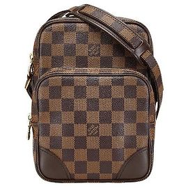 Bolso bandolera Louis Vuitton Damier Amazon Castaño