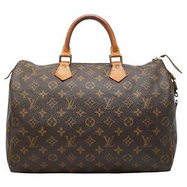 Louis Vuitton Speedy 35 Boston Bag Brown