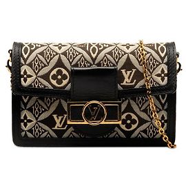 Louis Vuitton Portefeuille Dauphine Chain Shoulder Bag Nero