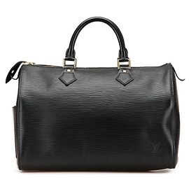 Sac à main Louis Vuitton Epi Speedy 30 Noir