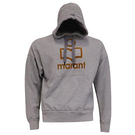 Hoodie Isabel Marant com estampado de logo em algodão cinza Cinza