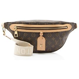 Bumbag de cintura alta Louis Vuitton Monogram Canvas Marrom