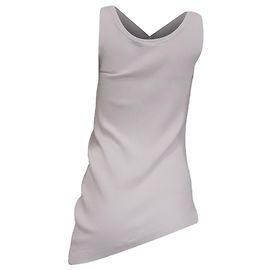 Canotta a costine Dries Van Noten in cotone bianco Bianco Crudo