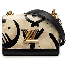 Bolsa de Ombro com Corrente Louis Vuitton Twist MM Multicor