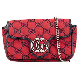 Bolso de hombro con cadena Gucci GG Marmont Multicolor