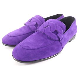 Hermès Honest Suede Moccasin36 Violet