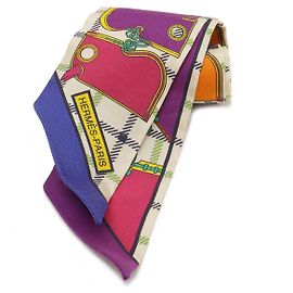 Carré Twilly Camails en soie Hermès Multicolore