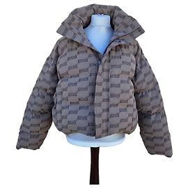 Balenciaga BB Monogram Steppjacke Braun