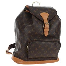 LOUIS VUITTON Monogram Montsouris GM Backpack M51135 LV Auth 205184V Monogram