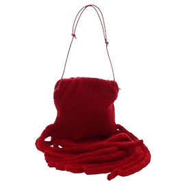 BOTTEGA VENETA Shoulder Bag Shearing Red Auth 204815M Red