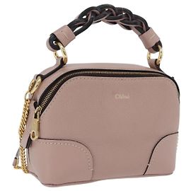 Chloé Bolsa de mão Chloe Dahlia Mini em couro 2way Rosa Tom Dourado Auth BA15544M Rosa Outro