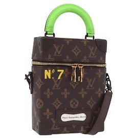 LOUIS VUITTON Monogram Vertical Box Trunk Shoulder Bag M59664 LV Auth LN212SM Monogram