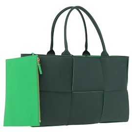 Sac cabas Bottega Veneta Maxi Intrecciato Arco Green Auth 204817V Vert