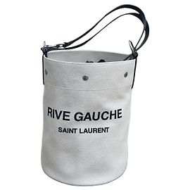 Autre Marque Bolsa Saint Laurent Seau Rive Gauche Branco