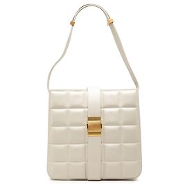 Bolsa de Ombro Marie em Nappa Acolchoado Branco Bottega Veneta Branco