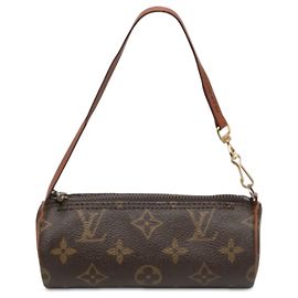 Louis Vuitton Monogram Papillon Pochette Handtasche Braun Braun