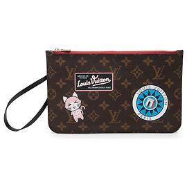 Bolso de mano Louis Vuitton Monogram Catogram Neverfull MM marrón Castaño