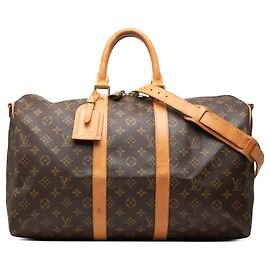 Louis Vuitton Monogram Keepall Bandouliere 45 Reisetasche Braun Braun