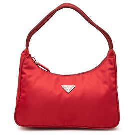 Bolsa de Ombro Prada Mini Tessuto Re Edition 2000 Vermelha Vermelho
