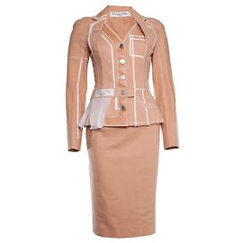Christian Dior, Completo Runway 3 pezzi in rosa Rosa Bianco