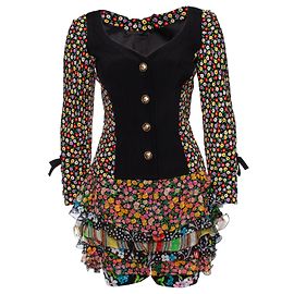 Gianni Versace Couture, Ensemble Floral Runway Multicolore