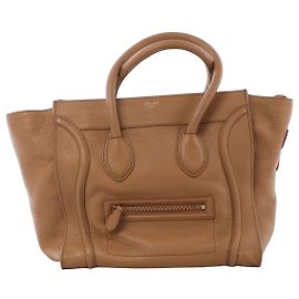 Céline Celine Luggage Mini Lederhandtasche in Braun Braun