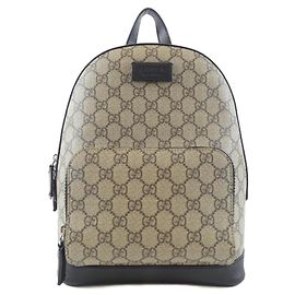 Gucci 429020 KLQAX Backpack Black Beige