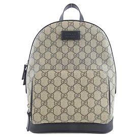 Zaino Gucci GG Supreme Nero Beige
