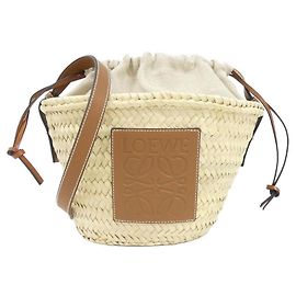 Loewe Drawstring Bucket Handbag Beige