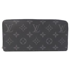 Portafoglio Zippy Louis Vuitton Monogram Eclipse Nero