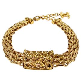 Collana Choker Motif Borsa Matelassé Chanel Coco Mark D'oro