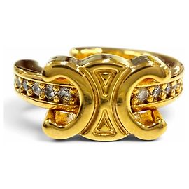 Céline Celine Triomphe Sparkle Ear Cuff Golden