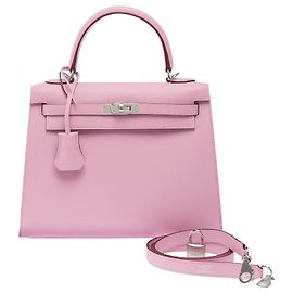 Hermès Sac HERMES Kelly 25 en Cuir Violet - 103949 Violet