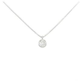 Autre Marque PT900 PT850 Diamond Necklace Silvery
