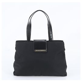 Bulgari Sac cabas Bvlgari en cuir noir Noir