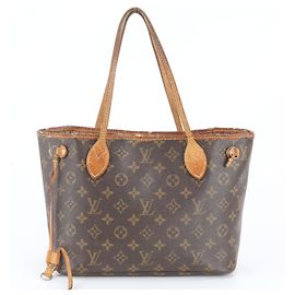 Borsa Tote Louis Vuitton Monogram Neverfull PM Marrone