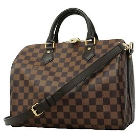 Sac à main Louis Vuitton Damier Speedy Bandoulière 30 Damier ebène