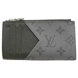 Louis Vuitton Monogram Eclipse Coin Card Holder Black