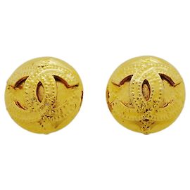 Chanel Clip-Ohrringe vergoldet Golden