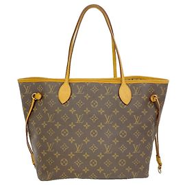 Sac cabas Louis Vuitton Monogram Neverfull MM Marron
