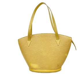 Bolsa de Ombro Louis Vuitton Epi Saint Jacques Amarelo