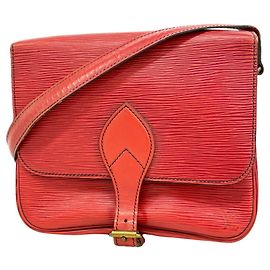 Borsa a tracolla Louis Vuitton Epi Cartouchiere Rosso